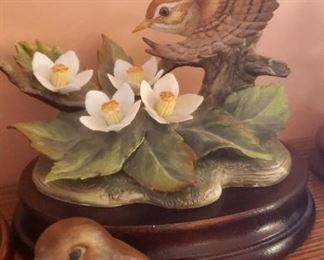 Unique and delicate bird figurines