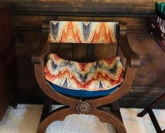 Pair of savonrola chairs