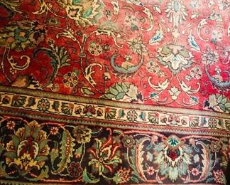 Beautiful red oriental Kerman design 8.8 x 12 rug
