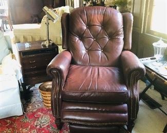 Leather Recliner/ Bradington Young