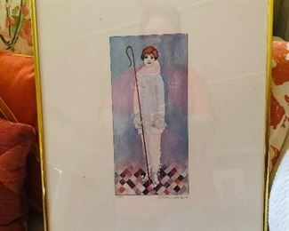 Lulu as Pierrot Designed by Jocelyn Herbert 1977 Opera by Alban Berg print 331/500