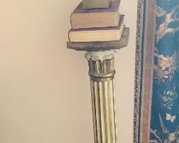 Plant stand/ gold and white painted fluted column measuring 37 in high 8 inches diameter on the top
Mozart bust