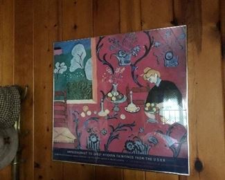 Framed Russian poster 