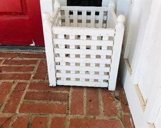 Pair of wooden planters