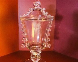 Lariat Crystal Urn and Cover Heisey Glass Company