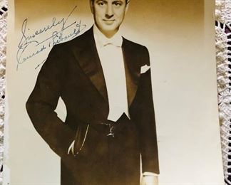 CONRAD THIBAULT BARITONE RADIO SINGER / VOCALIST SIGNED PHOTO AUTOGRAPH