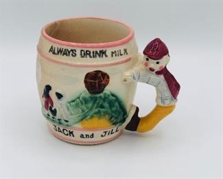 Vintage Jack and Jill Children’s Mug, 1950’s