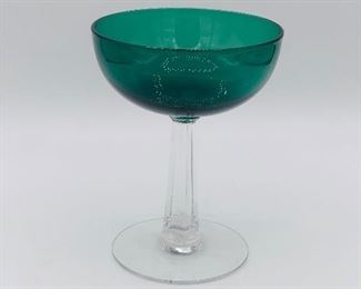 Tiffin KILLARNEY, Set of 9 Coupe Champagne Glasses,