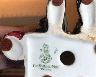 The Balloon woman and man figurines/Royal Doulton