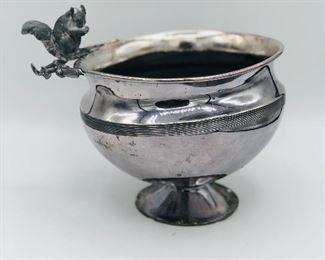 Compote with squirrel vintage