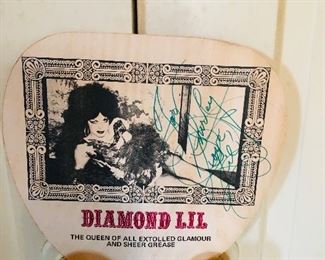 Diamond Lil autographed fan