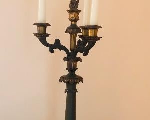 Victorian gilt and ebony candelabra
3 cup