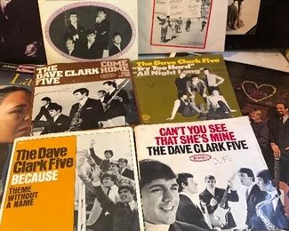 Lots of albums, 45’s and Victrola records