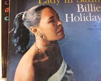 Lots of albums, 45’s and Victrola records