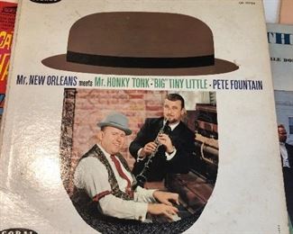 Lots of albums, 45’s and Victrola records