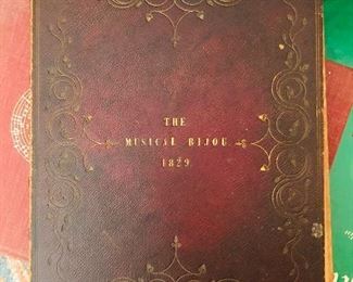 Pair of 1829 The Musical Bijou books