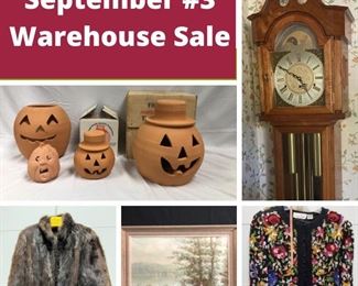 September 3 Warehouse Sale
