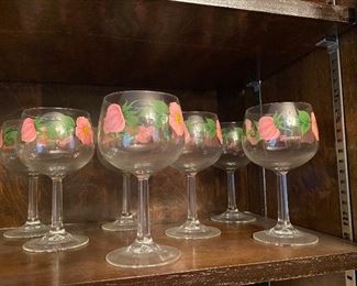 Franciscan Desert Rose glasses