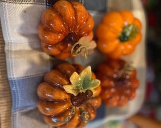 Ceramic glazed pumpkins
