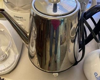 Stainless steel electric coffee pot