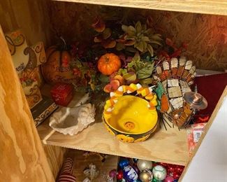 Lots of Christmas, Easter, Thanksgiving & other holiday decor items 