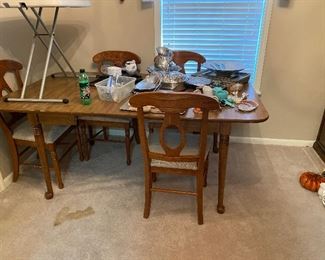 Dining a room table - 4 chairs so far 