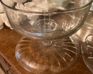 Large punch bowl or display dish