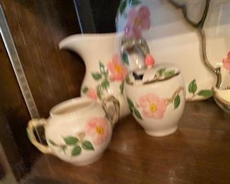Franciscan Desert Rose  Sugar bowl & small bowl with handles
