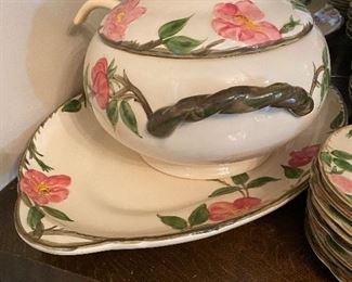 Franciscan Desert Rose - gravy boat & another platter