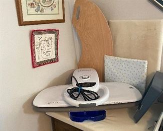 Sewing & Quilting room - Republic Aria 100SP presser; pictures, padded boards in various sizes - all things you need