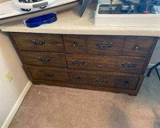 Storage chest with padded top