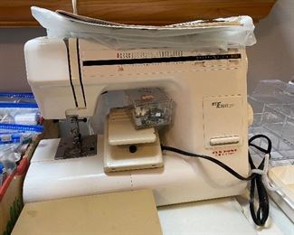 New Home My Excel by Janome - accessories, foot pedal, and cover