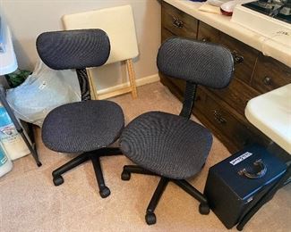 Two adjustable chairs
