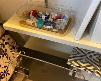 Sewing/Quilting accessories in closet 