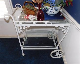 Metal tea cart
