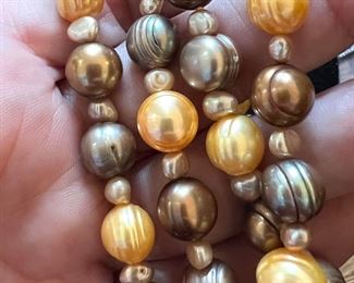 Brown Gold Pearls
