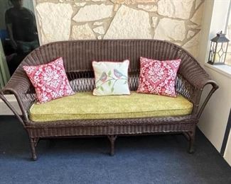 High quality wicker bench