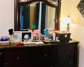 Dresser with mirror