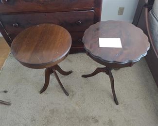 $40 PAIR OF WOOD TABLES