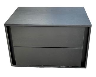 $200 - Pair of Tomasella Two Drawer Black Wood Nightstand Made in Italy BC60-11229                                             There is nothing like to elegant simplicity of Italian design. This sale is for TWO nightstands.

Beautiful Designer piece in excellent condition. Please refer to photos for a more detailed look at condition. We make every attempt to list and photograph any defects or signs of wear that are significant to this sale.

26 in x 18 x 17H

Local pickup Germantown, MD.  Contact us for shipper suggestions.