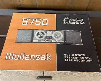 Wollensak 5750 tape recorder