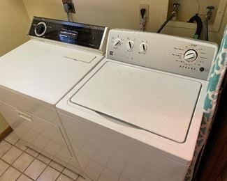 Whirlpool dryer (electric) and Kenmore washer.