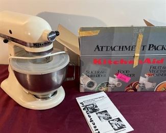 Kitchen Aid Stand Mixer w/ Attachements