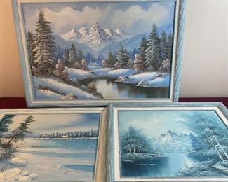 Original Winter Landscape Paints 