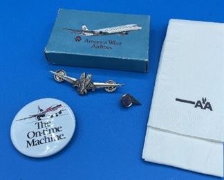 American Airlines Pilot Wings & Other Airline Memorabilia