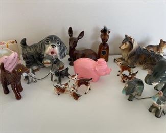 Vintage Animal Figurines- Dogs, Deer, Elephants & More