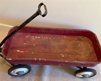 Vintage Red Child's Wagon