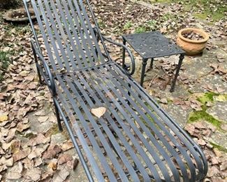 Wrought Iron Chaise Lounge