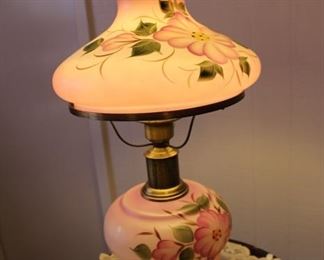 double-globe table lamp