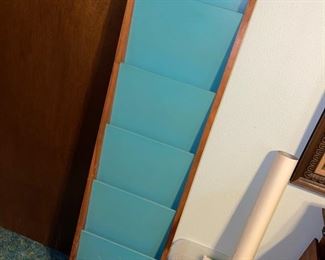 Vintage MCM mounted magazine rack by Peter Pepper